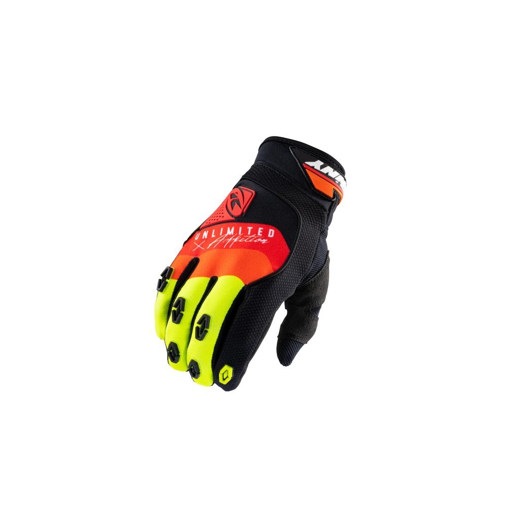 GANTS KENNY SAFETY NOIR/ROUGE/ORANGE
