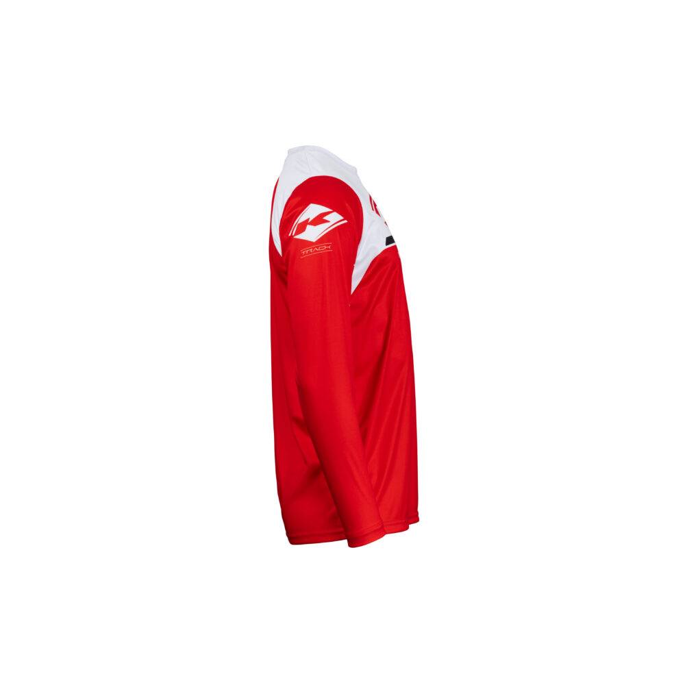 Maillot de moto rouge et blanc ALPINESTARS Fluid Haul